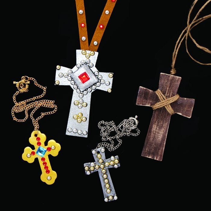 Medieval Cross Necklaces craft activity