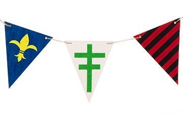 Heraldic Bunting step image