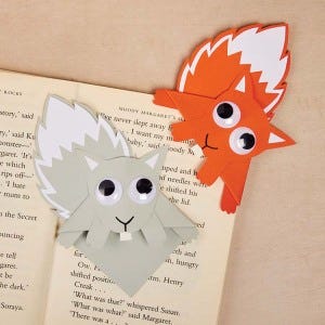 Squirrel Corner Bookmarks craft activity