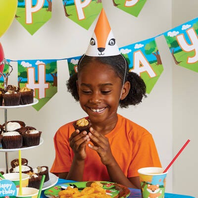 Woodland Animals Party Hat craft activity