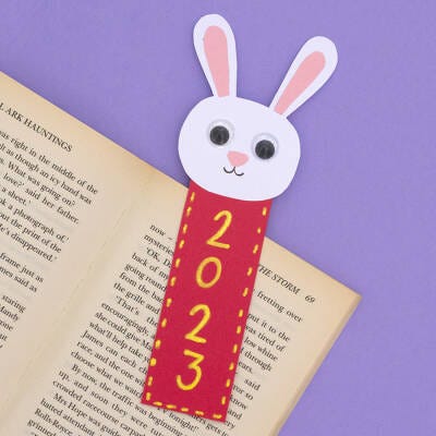 Rabbit Bookmark craft activity