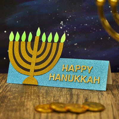 Pop Up Hanukkah Card craft activity