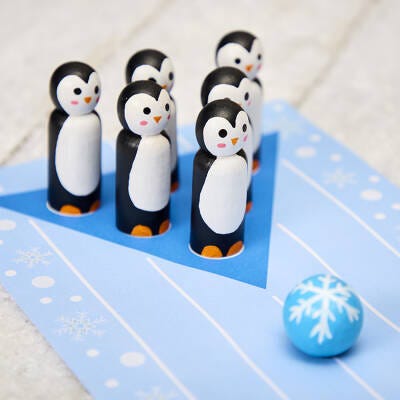 Penguin Bowling craft activity