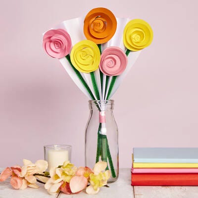 Rose Bouquet craft activity
