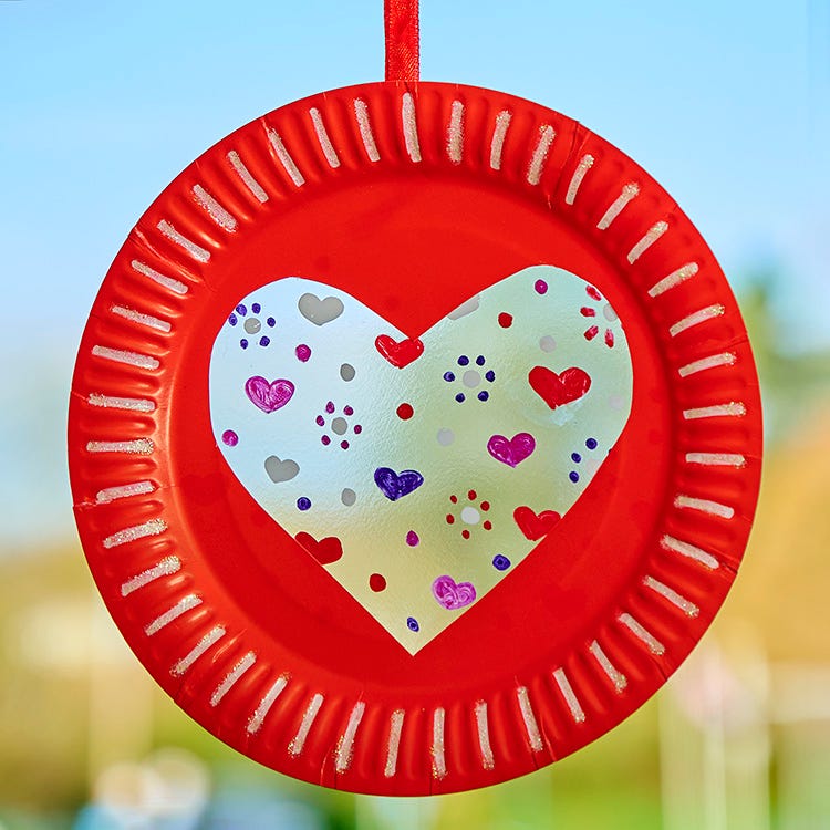 Heart Suncatcher craft activity