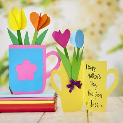 Mug Flower Card craft activity