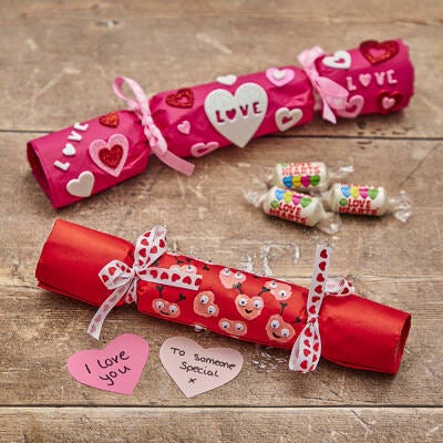 Valentine Crackers craft activity