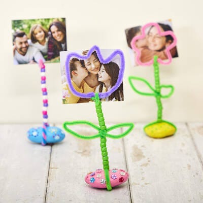 Flower Photo Stand craft activity