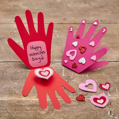 Pop-up Hand Card craft activity