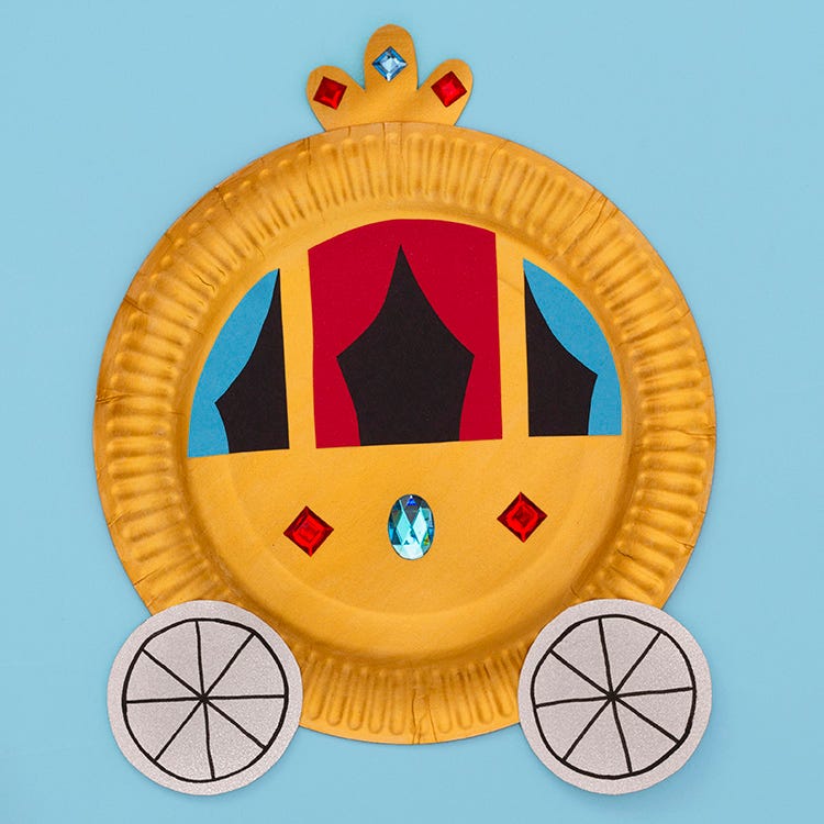 Paper Plate Royal Coach craft activity
