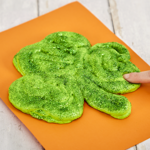 Shamrock Puffy Painting Picture craft activity