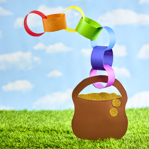 Pot Of Gold Rainbow Hanging Decoration craft activity