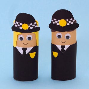 Cardboard Tube Police Officers craft activity