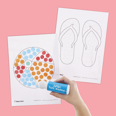 Summer Dot Marker Painting craft activity