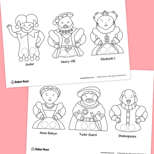 Tudor Finger Puppets craft activity