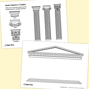 Greek Columns & Temples craft activity