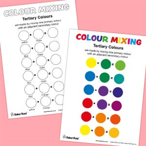 Colour Mixing Tertiary Colours craft activity