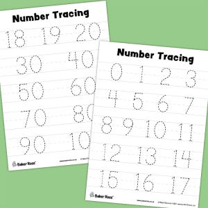 Number Tracing craft activity