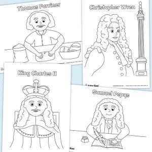 17th Century Historic People craft activity