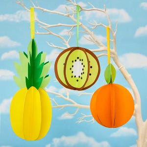 3D Fruit Decorations craft activity