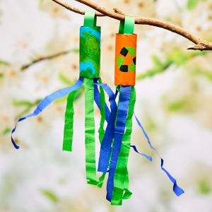 Earth Day Windsock craft activity
