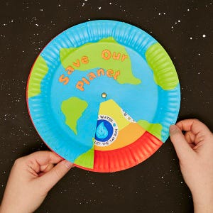 Save Our Planet Interactive Paper Plate craft activity