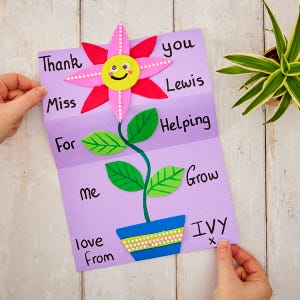 Thank You Card craft activity