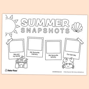 Summer Snapshots craft activity