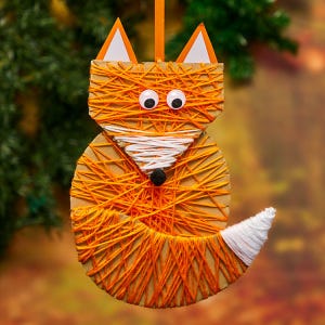 Wool Wrapped Fox craft activity
