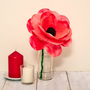 Diffusing Paper Poppies craft activity