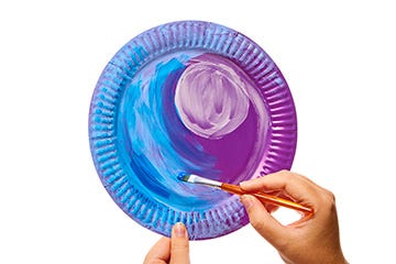 Interactive Paper Plate Bat step image
