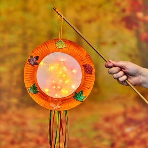 Paper Plate Lanterns craft activity