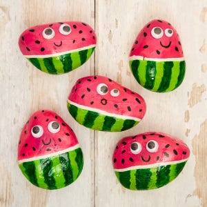 Watermelon Paperweights craft activity