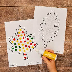 Leaf Dot Marker Painting craft activity