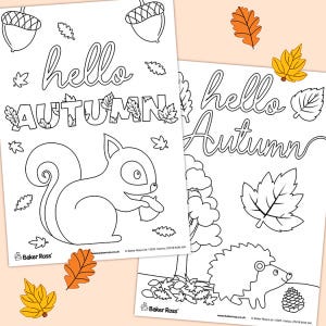 Hello Autumn Posters craft activity