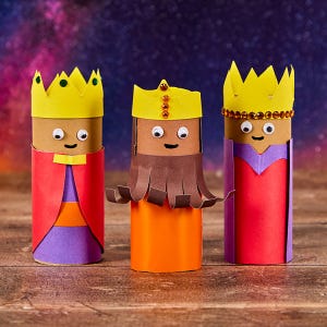 Three Wise Men Cardboard Tube craft activity