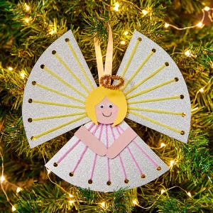 Threading Angel craft activity