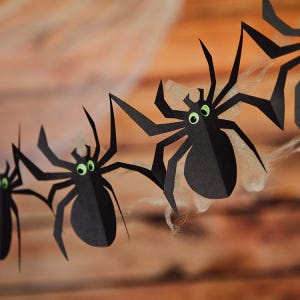 Spider Concertina Paperchain craft activity