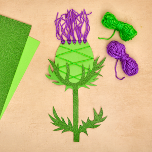 Threading Thistle craft activity