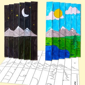 Day & Night Agamograph craft activity