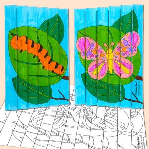 Caterpillar/ Butterfly Agamograph craft activity