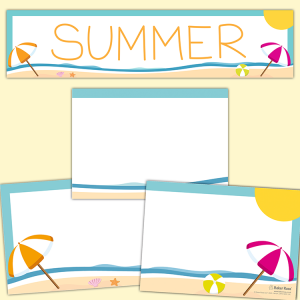 Summer School Banner craft activity