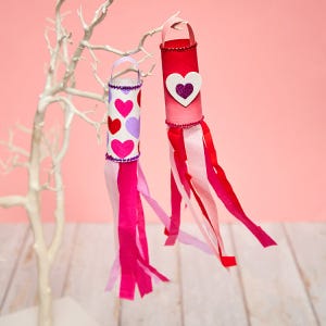Love Heart Windsocks craft activity