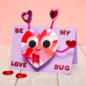 Salad Spinner Heart Card craft activity